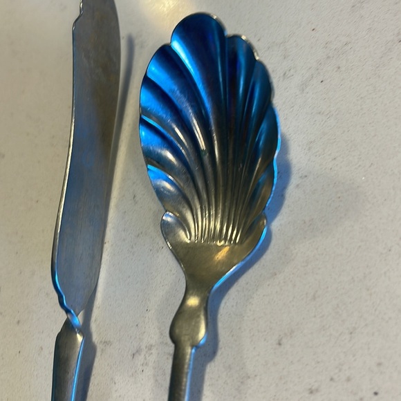 Brazil silver butter knives and spoon - Picture 5 of 11